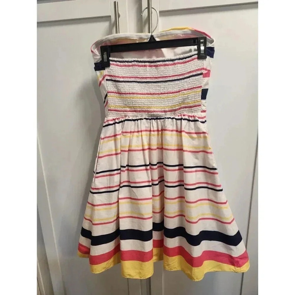 Lilly Pulitzer Felicity Strapless Dress in "Resort White Lady Like Stripe" - Picture 3 of 11